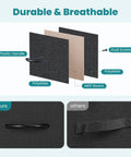 Material components of 7 Fabric Drawer Storage Organizer Chest With Vertical Dresser Design For Bedroom Or Living Room