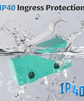 KW4-3Z-3 Micro Limit Switch 5A 250VAC Pivot Roller Lever in water, showing IP40 ingress protection