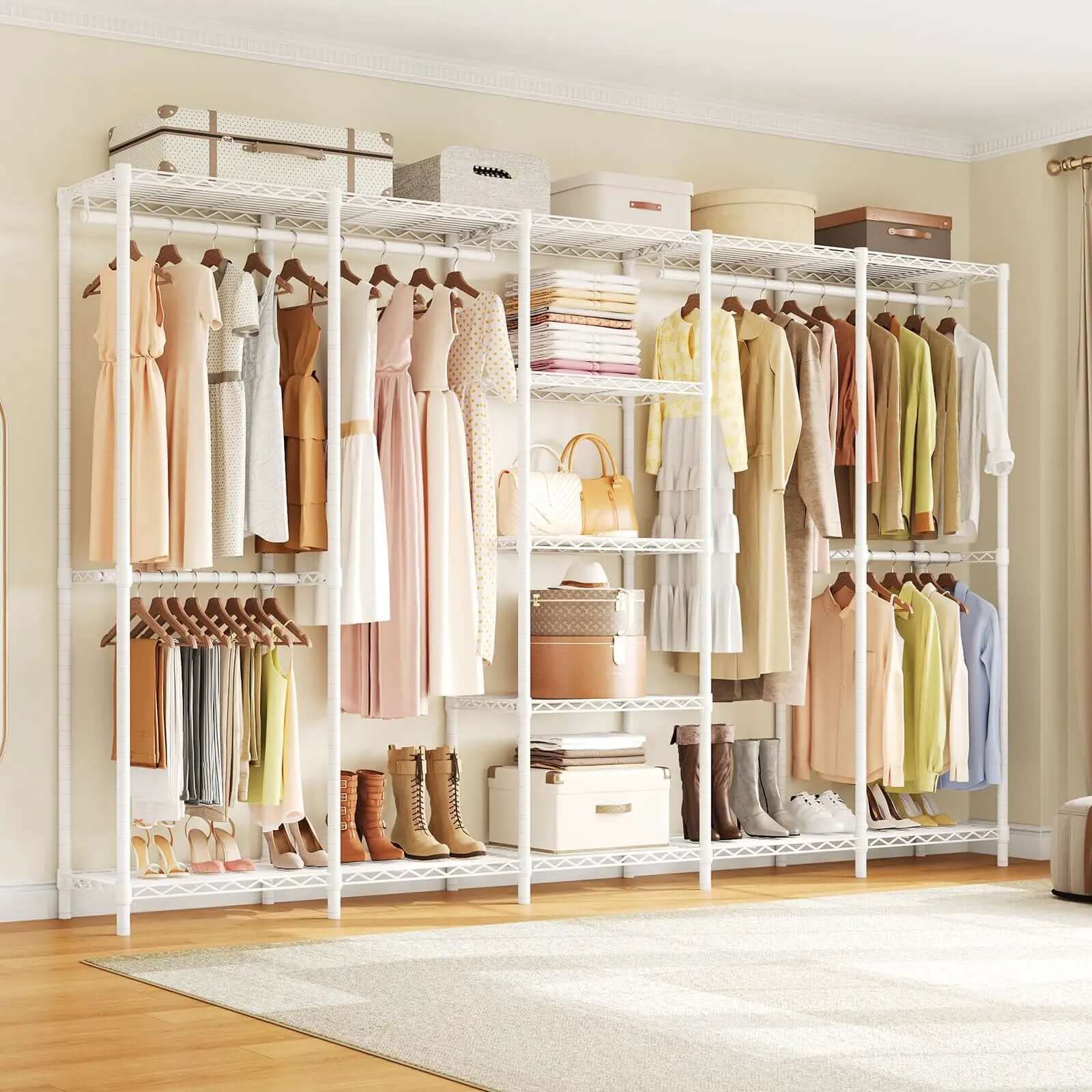 Extra Large Industrial Pipe Clothing Rack, 1300 Lbs