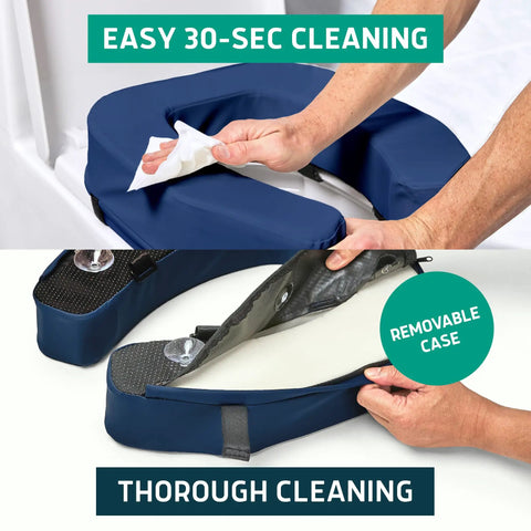 Total Game Changer Elevated Toilet Seat Riser Adds Three Inches Of Firm High Density Foam Support Perfect For Seniors Wanting Easy Sit Stand Independence With A Universal Bathroom Fit And No Sweat Daily Reliability