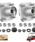Front Wheel Hub Assembly Kit For Club Car DS Golf Cart 1974-2003, 2 Pack, Replaces OEM 1011892, 11011102, 1011153, 1011889