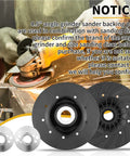 Tough As Nails Heavy Duty Angle Grinder Backing Pad Two Pack Ribbed Resin Fiber Disc for sanding and grinding.