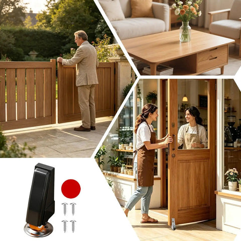 Kickass Heavy Duty Door Support Wheel Anti Sag Silent Roller For Interior Sliding Doors smooth closure and installation details.
