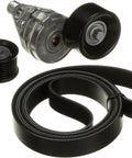 Complete Serpentine Belt Drive Component Kit With Tensioner, Pulleys, And Belt For Easy Replacement And Long Lasting Vehicle Performance