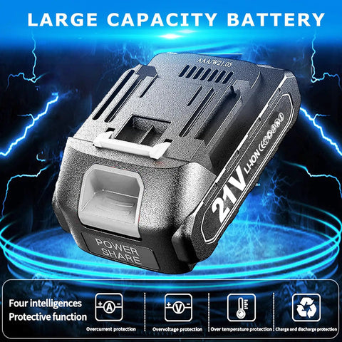 Heavy Duty 21V Brushless Cordless Impact Wrench With 1/2 Inch Drive, 3 Speed Settings And Variable Trigger For Fast Car Repairs. Includes 3.0Ah Battery, Case Sockets, And Quick Charger For Pro Grade Torque And Power