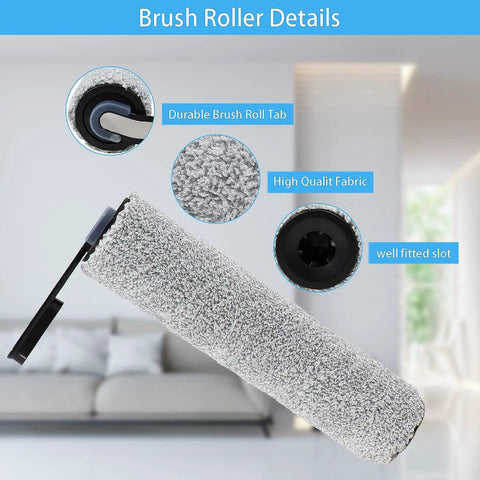 Replacement Roller Brush And Filters Kit For Tineco Floor One S5 And S5 Pro 2 Cordless Wet Dry Vacuum Cleaner with brush details