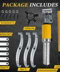 YL 30T 30 Ton Hydraulic Gear Puller Kit with screws, pulling ring, claws, pump body, controller, sealing rings visible