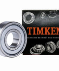Pre Lubricated Double Metal Seal Deep Groove Ball Bearings In A Two Pack Measuring 15 X 35 X 11 Mm, displayed with packaging