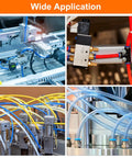 Image showing Clear PU Pneumatic Tubing Hose For Air Compressors 16mm OD By 12mm ID 10 Meter Length in various industrial applications