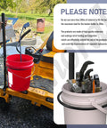 Front Bar Handle For Zero Turn Mower Easy Install Mounting Kit With 5 Gallon Bucket Bracket Holder No Drill Clamp On