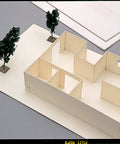 Architectural model made with mat boards using Mat Board Cutter 45 Degree Bevel For Precise Framing Aluminum Die Cast Grip NT Professional MAT45P.