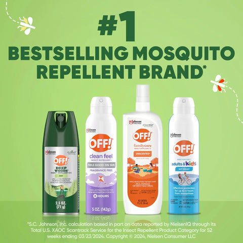 #1 bestselling mosquito repellent brand with Deep Woods Travel Size Insect Repellent Aerosol With Dry Non Greasy Formula Bug Spray For Twenty Five Percent DEET All Day Protection Against Mosquitoes Ticks Flies Gnats And Chiggers Two And A Half Ounce Can