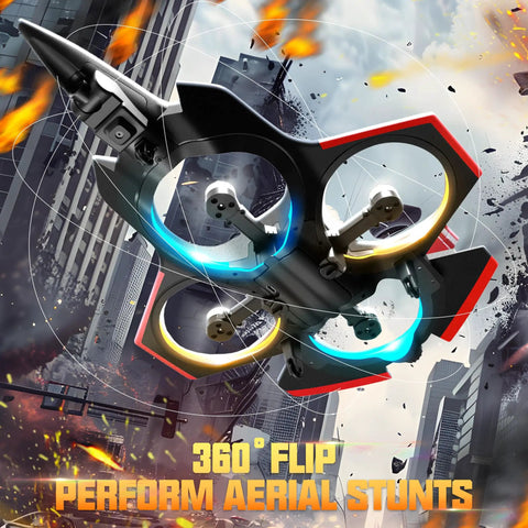 Brushless RC Plane With Camera For Aerial Fun 2.4 GHz Remote Control Jet With 6 Axis Gyro Stunt Capabilities 360 Degree Flips LED