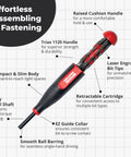 All In One Precision Screwdriver Set 24 In 1 With Hex Shaft For Phillips Pentalobe Flat Torx And Spanner Bits features labeled parts.
