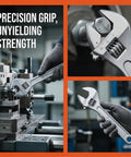 Beefy Heavy Duty Adjustable Wrench Spanner With Wide Ergonomic Handle 8 Inch Extra Wide Jaw High Carbon Steel For Workshop Use