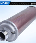 Exhaust Silencer For Air Compressors, Dryers, And Vacuum Pumps With 2 Inch NPT Male Interface, Heavy Duty Metal Housing