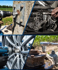 16 Piece Chrome Moly Steel Bolt Extractor Socket Set To Bust Loose Stubborn Rusted And Stripped Nuts Pro Grade Mechanic Garage Wrench Kit in use on various fasteners.