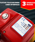 Battery Powered Premium Industrial Strapping Tool For Three Quarter Inch PET And PP, control panel with 3 operating modes
