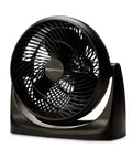 Compact Air Circulator Desk Fan with 90-degree tilt head, three speed settings, lightweight 4.2 lb unit for quiet breeze in any room