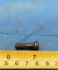Top Shelf Indexable Tooling Replacement Screw Nailed Fits Your CNC Lathe And Mill Machine Rock Solid Machinist Hardware Upgrade Precision Spare Component, black screw with threads on a blue background, precision fit.