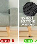 Anti Slip Caster Cups 2x2 Inch, 16 Pack Square Furniture Coasters For Hardwood Floors, Stops Sliding And Scratches illustration