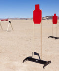 12x24 C Zone Self Healing Silhouette Target for pistol and rifle training set up outdoors with warm color high density polymer.