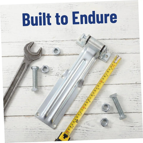 Heavy Duty Truck Door Hinge With Universal Fit For Semi Trailer Doors And Cargo Box Doors Anti Corrosion Finish And High Strength Steel For Easy Install On Your Workhorse Truck Body And Trailer Applications, with bolts and tape measure