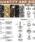 All In One Boat Cover Snap Button Kit With 380 Stainless Steel Snaps 15mm Ergonomic Pliers 5 Color Options Ready To Go
