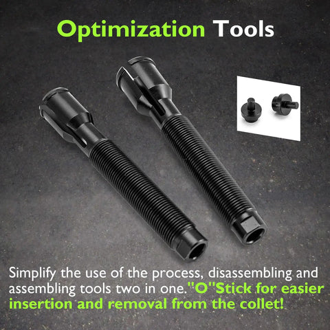 Inner Cam Bearing Installer And Puller Tool For Harley Twin Cam 88 96 103 110s shown with black finish components.
