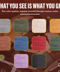 Image showing ten color options of thread included in the Heavy Duty Leather Stitching Kit With 32 Yards Waxed Thread package.