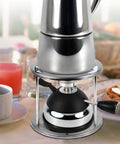 Refillable Butane Mini Burner For Tabletop Siphon Coffee Makers And Espresso Stoves Pro Grade Windproof Torch Head on table