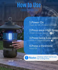 12V Plug In Mosquito Trap For Outdoor And Indoor Use With UV LED Attraction, Quiet Corded Electric Bug Catcher on a table