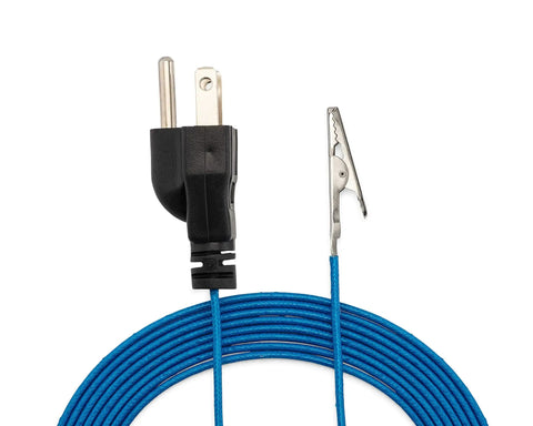 Long 16.4 Feet Grounding Cable With 3 Prong Ground Plug And Alligator Clip For Anti Static Discharge Real Chill Vibes