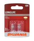 Long Life 194 Miniature Car Bulbs For Interior Lighting, Perfect For Trunk, Cargo, And License Plate Areas, Pack Of 2