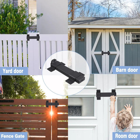 Heavy Duty Tough As Nails Slide Gate Latch Lock With Padlock Hole For Wooden Fences And Barn Doors Outdoor Gate Hardware