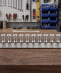 Flat Head Hex Socket Screws Full Thread M8x60mm Stainless Steel 10 Pack For Pro Furniture And Cabinet Assembly on ruler