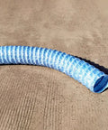 French Drain Pipe Infiltration System With Flexible Perforated Drainage Tube for Yard Garden Lawn and Patio in blue
