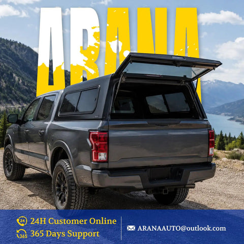 Truck with open canopy showcasing 14 Inch 15lb Gas Struts Set for US General Toolbox Shocks Lt08-05b 2 Pack.