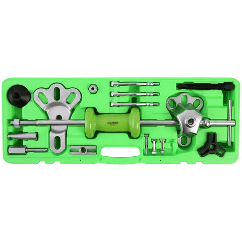 Slide Hammer Puller Set With Dent Puller CV Axle And Bearing Removal Tool Kit Heavy Duty Automotive Hub Gear And Three Jaw Puller Attachments