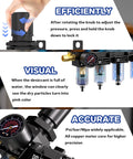 Five Stage Pro Grade Air Dryer System For 1/4 Inch NPT Compressors With Water Separator, instructional features