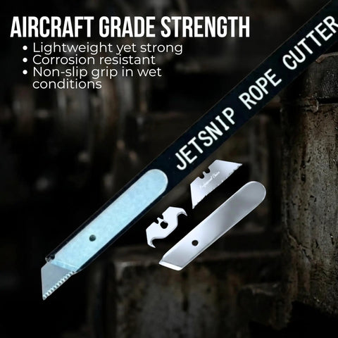 Rope Cutter For Jet Ski Jam Tool 18 Inch PWC Intake Removal With Serrated Blade Heavy Duty Aircraft Aluminum Cutter