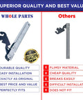 Comparison of Oven Door Hinge 006070-000 Mansfield Green Replacement vs others with quality and fit details.