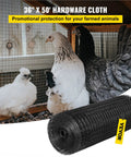 Rugged Vinyl Coated Galvanized Hardware Cloth Kit 36x50 With 1x1 Mesh 16 Gauge Welded Wire used for chicken enclosure
