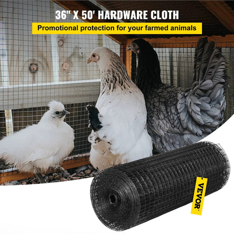 Rugged Vinyl Coated Galvanized Hardware Cloth Kit 36x50 With 1x1 Mesh 16 Gauge Welded Wire used for chicken enclosure