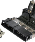Heavy Duty Battery Fuse And Terminal Kit Direct Replacement For Nissan Cars Straight Swap, black fuse holder and terminal.