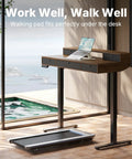 Heavy Duty Electric Standing Desk 48 By 24 Inch with four built-in drawers and a walking pad for home office setup.