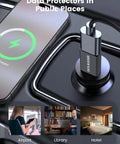 5 Pack Usb Data Blocker Adapter Usba To Usba Charge Only Security Dongle Stops Juice Jacking Lock In Your Private Files For Iphone Android And Tablet Black Zero Stress Travel Gear in use at an airport charging station.
