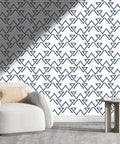 Light Neutral Peel And Stick Wallpaper Roll Heavy Duty Textured Vinyl Self Adhesive Wallcovering No Fuss Room Refresh Clean Modern Vibe Home Decor Upgrade Easy Apply Removable showcasing geometric pattern in living space.