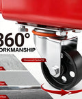 Close-up of a universal caster wheel showcasing 360° workmanship for No Sweat 4400 Pound Engine Hoist Cherry Picker.