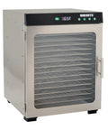 Top Shelf 16 Tray Stainless Steel Food Dehydrator Engineered For Homemade Snacks Jerky Fruits And Veggies With Huge Capacity Countertop Kitchen Appliance.